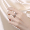 Multi-layer Line Fashion Special-interest Design Ring Opening Adjustable