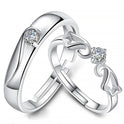 Fashion Simple Opening Ring Couple Ring