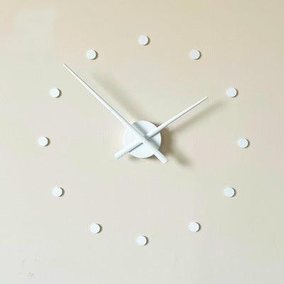 Extra Large Size Wall Clock Diy Creative Simple Clock Sticken On The Wall 12 Small Dots
