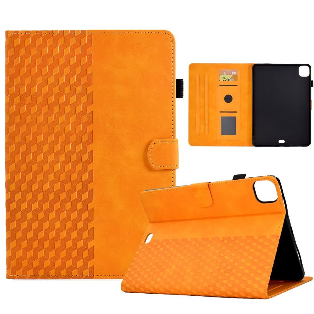 Tablet Leather Case Diamond Frosted Card Holder Drop-resistant