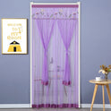 Punch-free Mosquito-proof Curtain Fabric Mesh Curtains Bedroom Lace Partition Four Seasons Household