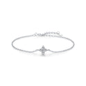 S925 Silver Clover Bracelet Full Diamond Bracelet