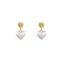 Double Love Frosted Stud Earrings For Women