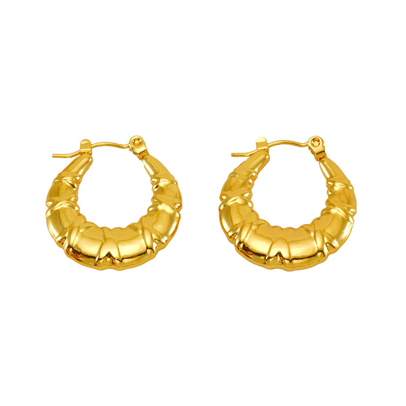 High-grade INS Style Special-interest Design 18K Stainless Steel Studs Female