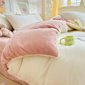 Thickened Winter Keep Warm Pure Color Double-sided Velvet Quilt Cover