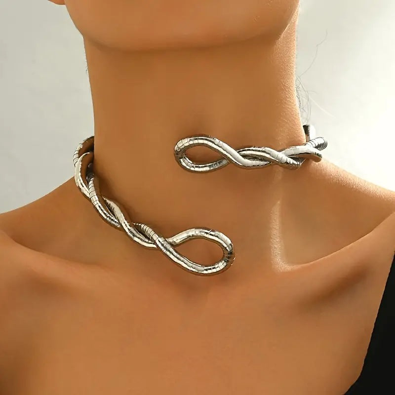 Women's Snake-shaped Necklace Without Head And Tail