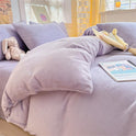 Thickened Winter Keep Warm Pure Color Double-sided Velvet Quilt Cover
