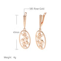 Hollow French Retro Flower Earrings