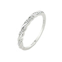 Niche High-grade 925 Sterling Silver Simple Micro Rhinestone Ring