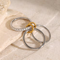 Twin High-grade Simple Bracelet Ring