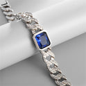 Retro Personalized Sapphire Couple Bracelet