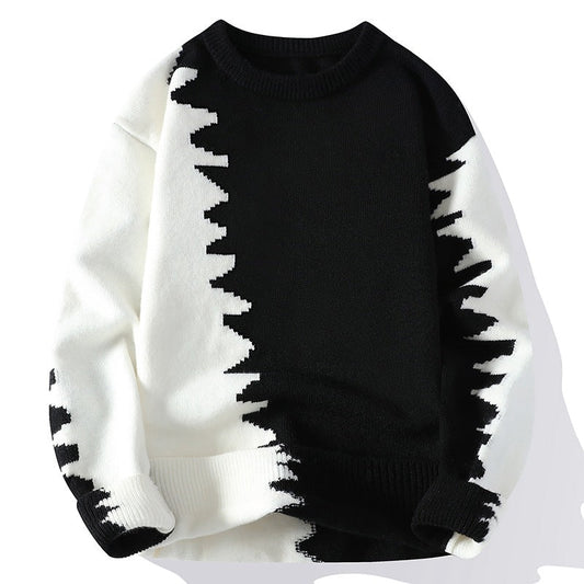 Fashion Round Neck Warm Men's Sweater