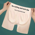 High Waist Seamless Safety Pants Underwear Women's Anti-exposure Non-curling Belly Contracting Hip Lifting