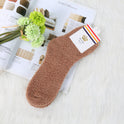 Solid Color Thick Warmth Floor Socks