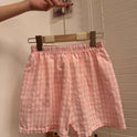 Ladies New Korean Plaid Breathable Shorts