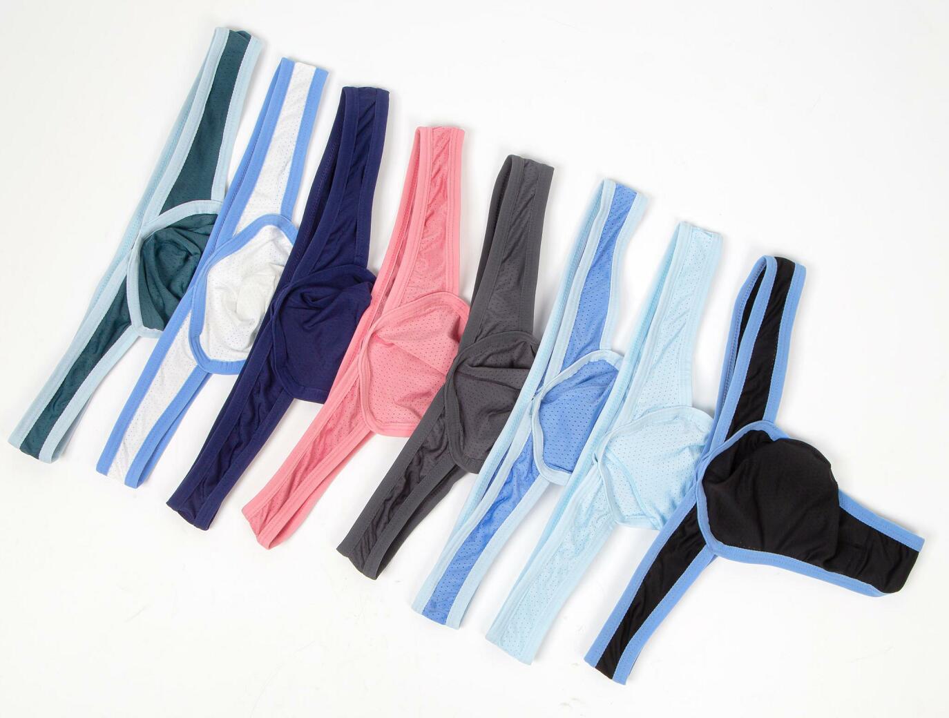 Mesh Breathable Ding Men's Low Waist Panties