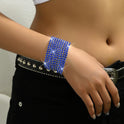 Women's Diamond Elastic Bracelet Wrist Ring Gems