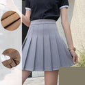 Japanese High Waist Pleated Women's Summer Skirt