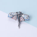 European And American Enamel Dripping Double Butterfly Brooch