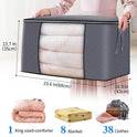 4Pcs Clothes Storage Bags Zipped Organizer Underbed Wardrobe Cube Closet Boxes