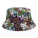 Versatile Geometric Graffiti Retro Fisherman Hat