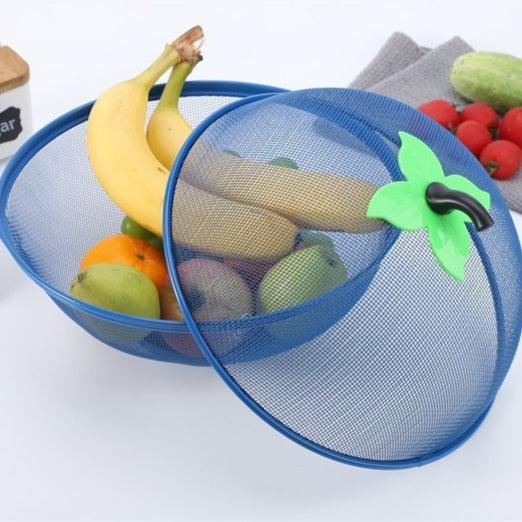 Wrought Iron Plastic Spraying Kitchen Basin Fruit Basket Vegetable Cover