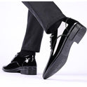Men's Low-top Pointed Toe Business Leather Shoes