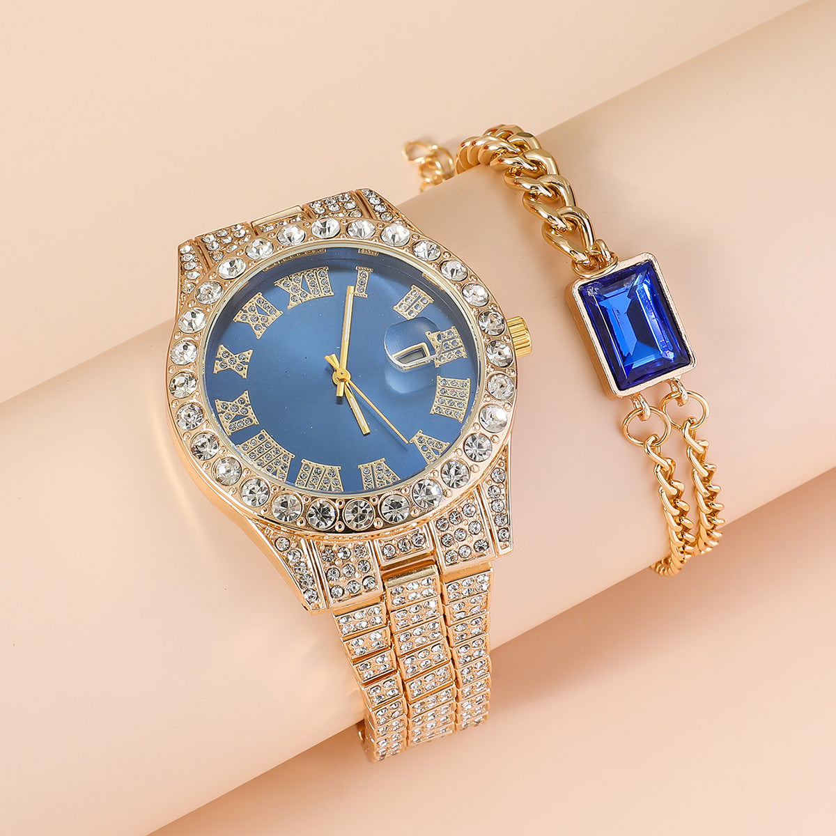 Women's Watch Set Fashionable Ins Style All-match Quartz