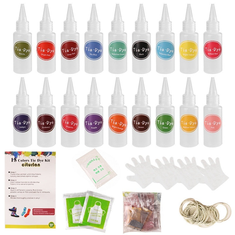 Children's 18 Color Dye Storage Box Set