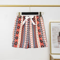 Women's Cotton Silk Pajama Pants Summer Thin Shorts Loose Casual