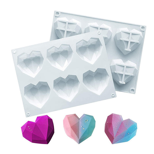 Silicone Cake Chocolate Big Love Diamond Mold Set