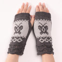Cute Autumn And Winter Fashion New Butterfly Wool Warm Gloves