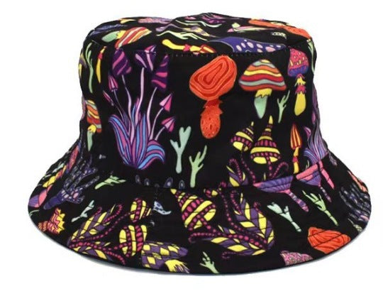 Versatile Geometric Graffiti Retro Fisherman Hat