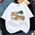 Women's Printed Cat Short Sleeve