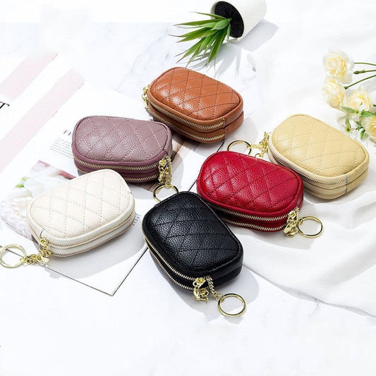 Diamond Embroidery Thread Coin Purse Key Ring Storage Bag