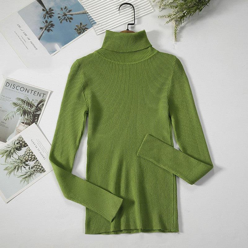 Bottoming Shirt Women's Long-sleeved Pullover All-match Slim-fitting Tight-fitting Sweater
