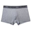 Simple Solid Color Cotton Underwear Men's Boxer Briefs