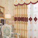 Velvet Rope Embroidered Curtain Arabesquitic Fabric