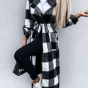 Autumn And Winter Long-sleeved Button-turned-collar Polyester Jacket