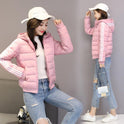 Women's Clothing Short Cotton Jacket New Winter Clothes Student Clothing Slim-fit Hood Fashionable Cotton Coat