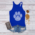 Dog's Paw Cute Foot Print Women's Vest Summer Funny