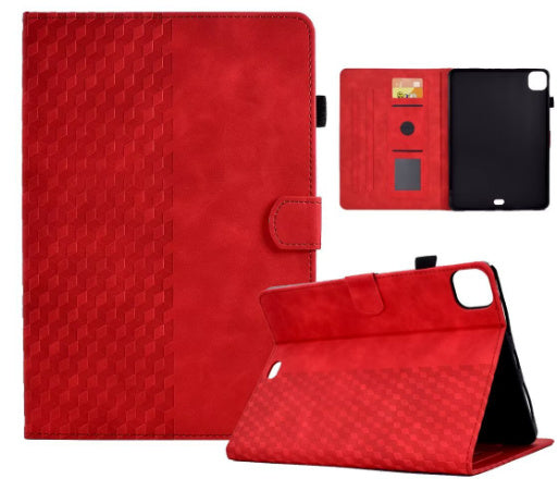 Tablet Leather Case Diamond Frosted Card Holder Drop-resistant