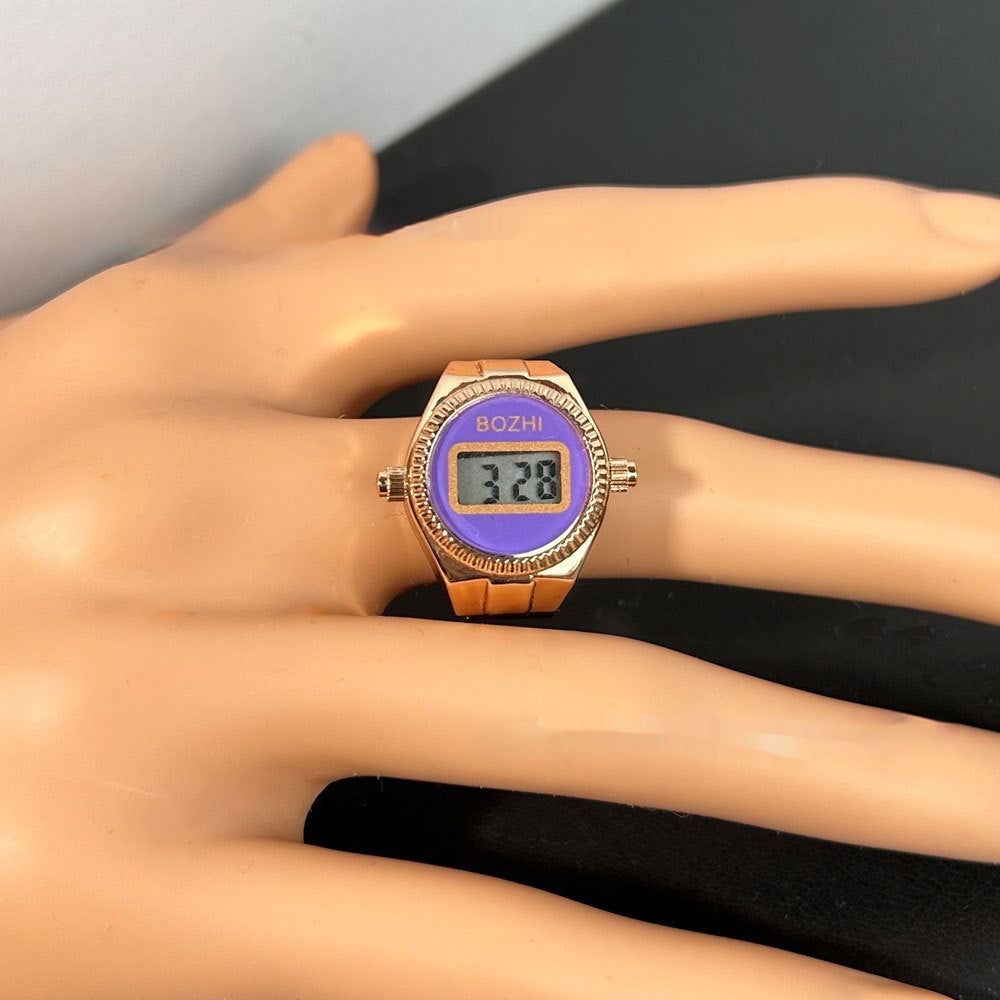 Women's Fashion Electronic Watch Mini Ring Watch