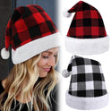 New Christmas Party Festive Hat Red Black And White Checkered