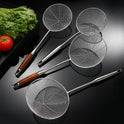 304 Stainless Steel Colander Commercial Kitchen Strainer Fried Drain Line Scoop Up Dumplings Pasta