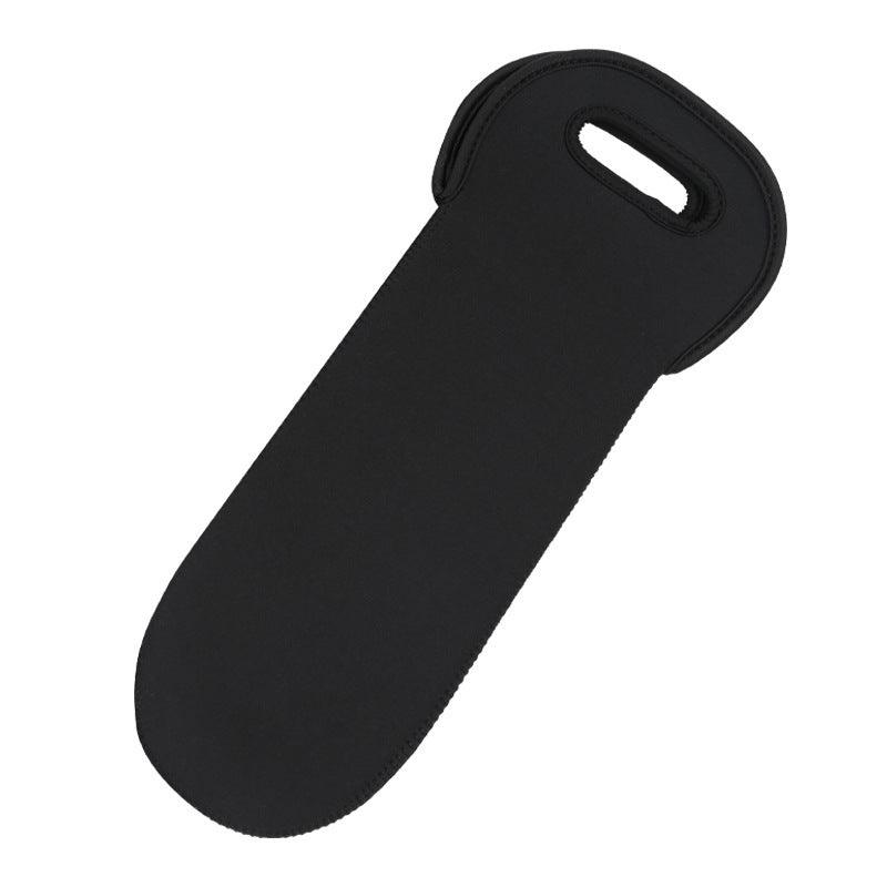 Black Rubber Wine Bottle Cover Simple