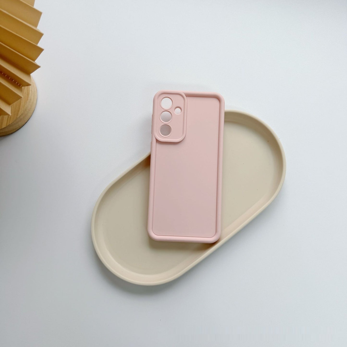 Solid Color Minimalist Silicone Soft Shell Phone Case