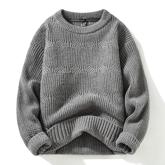 Autumn New Round Neck Pullover Base Autumn New Men's Sweater