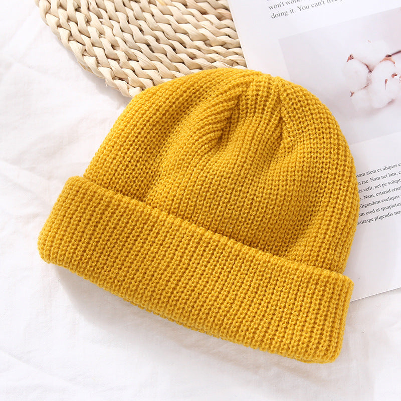 Autumn And Winter Warm Landlord Hat Melon Skin Women Retro Knitted Hat