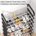 4TIER Shoe Rack Stand Heavy Duty Sturdy Storage Lightweight Compact Space Saving